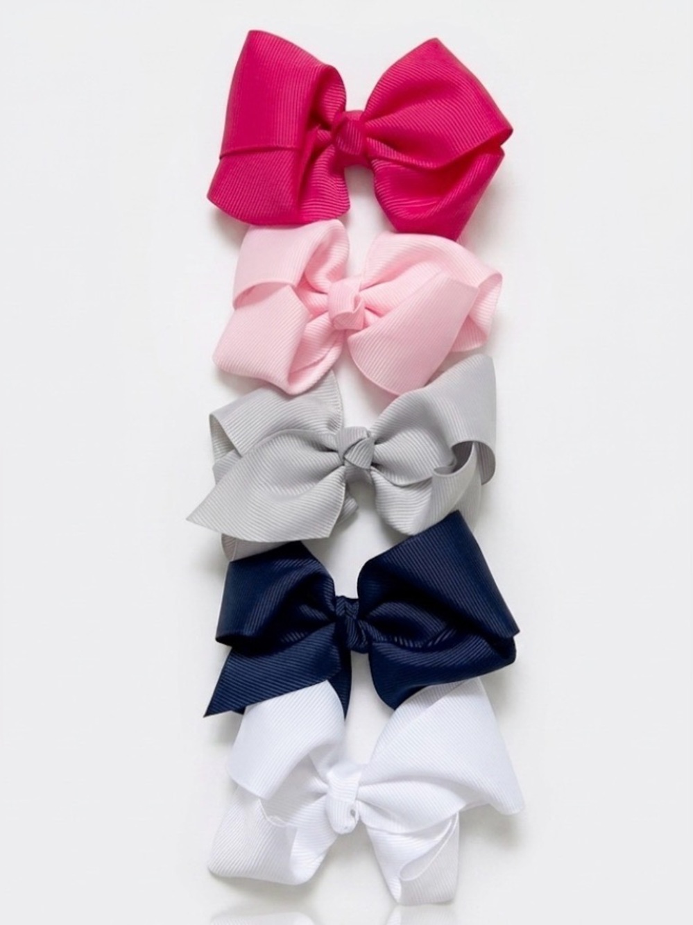 Curls & Pearls | 5 set Girl Hair Bows | 3.5 “ length